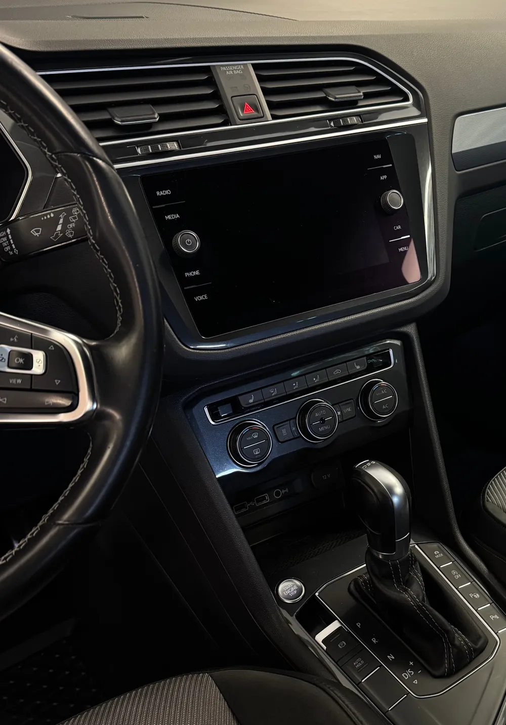 Interiér VW Tiguan po čištění